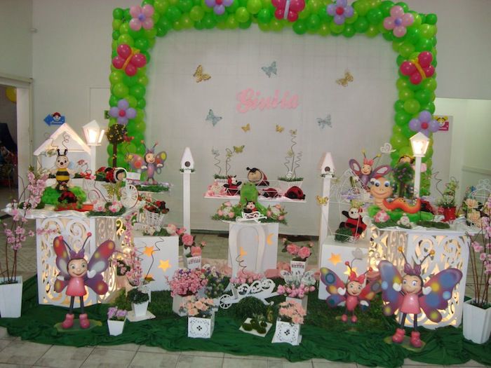 Ideias de decoração de festa com tema Jardim Encantado, com a linha Ideias de decoração de festa com tema Jardim Encantado, com a linha