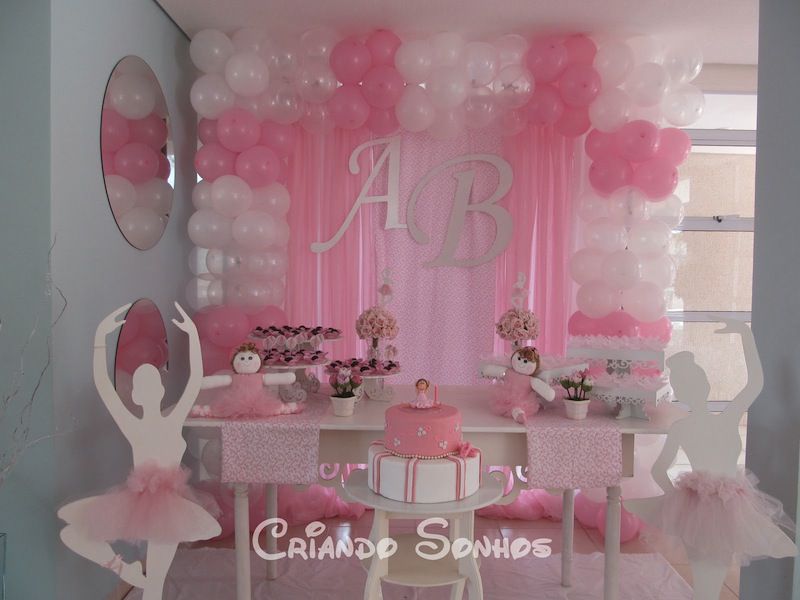 Para ver mais ideias de decora??o de festa infantil acesse Decoracao De Quarto Tema Bailarina ~ Para ver mais ideias de decora??o de festa infantil acesse