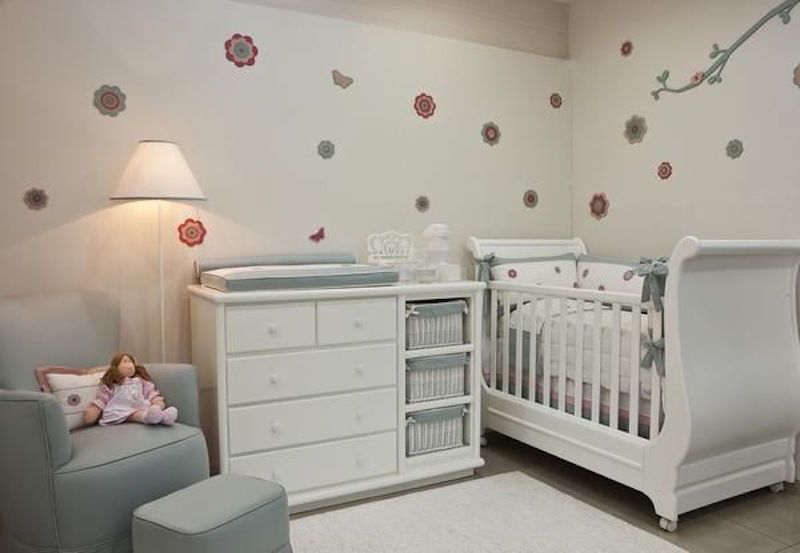 quarto de beb? menina flores Ideias Para Montar Um Quarto De Bebe ~ quarto de beb? menina flores