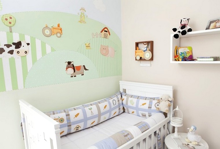 Quarto de Beb? Menino Lindo e Aconchegante! Quarto De Bebe Decorado Fazendinha ~ Quarto de Beb? Menino Lindo e Aconchegante!