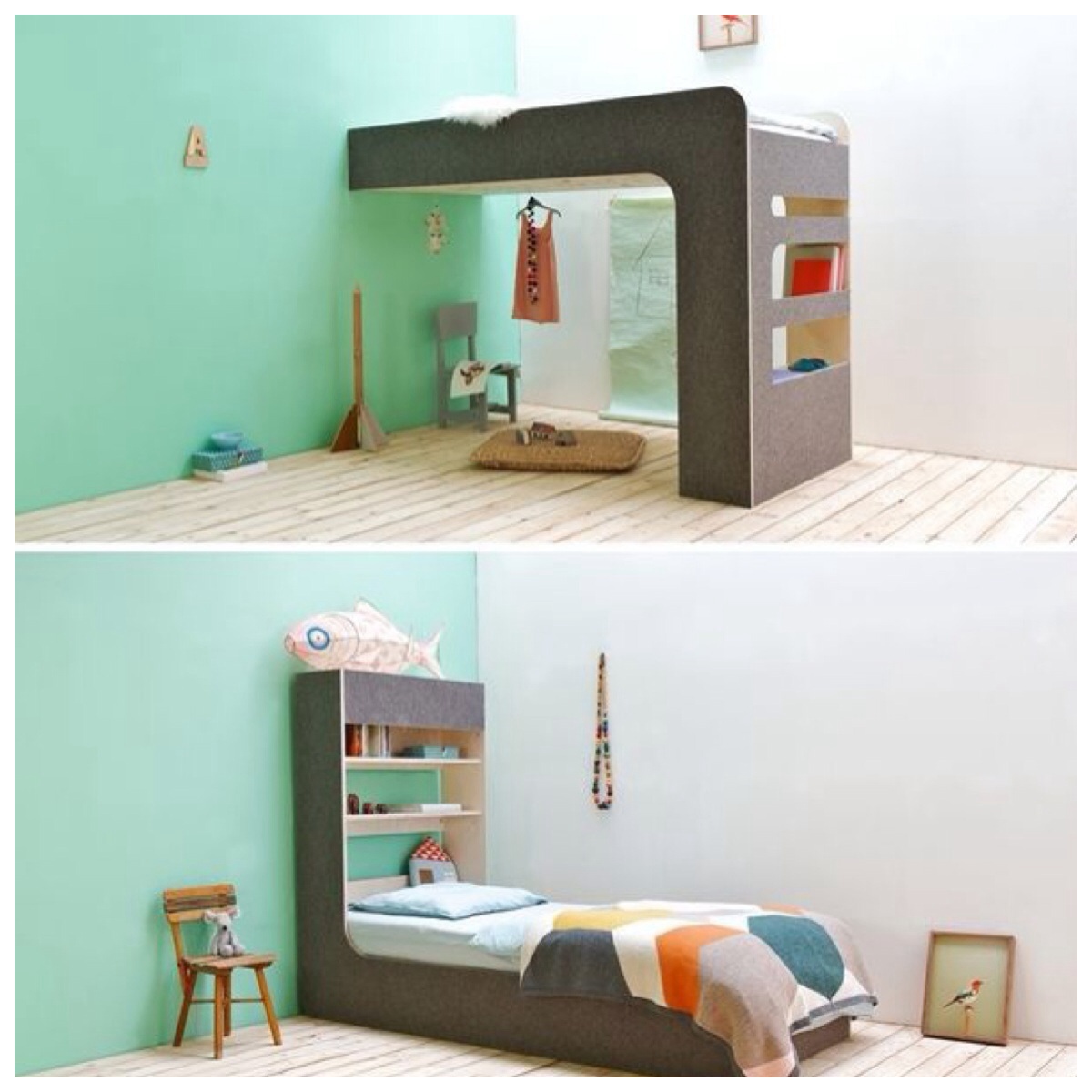 Quarto infantil com camas divertidas Yes, we can! Quarto Beliche ~ Quarto infantil com camas divertidas Yes, we can!