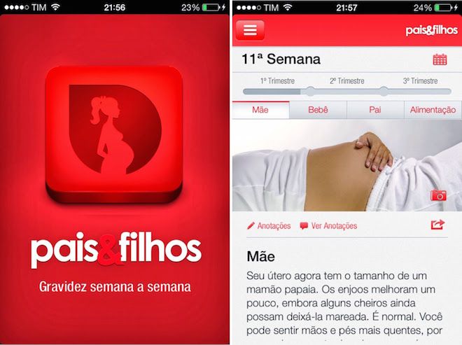 app-grávidas-pais-e-filhos