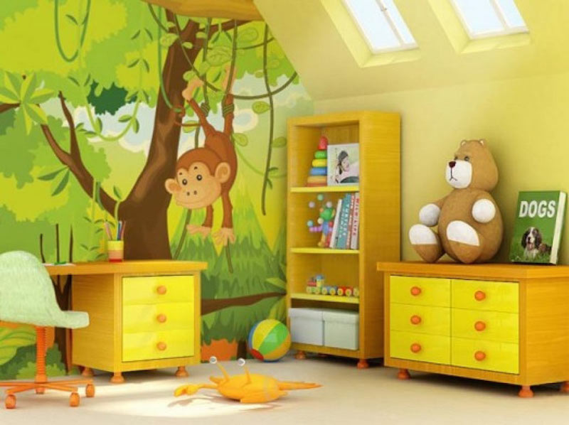 papel-de-parede-quarto-infantil-floresta