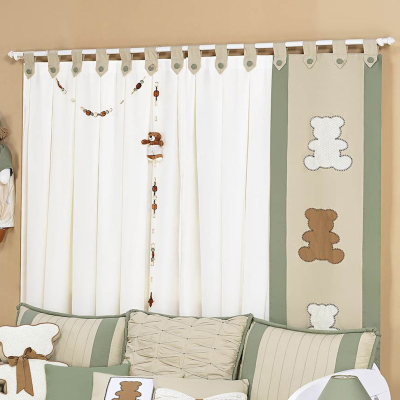 cortinas-para-quarto-de-bebê-verde