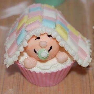 cupcake chá de bebê idéias criativas