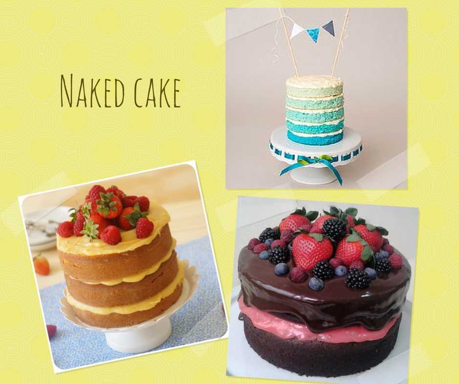 bolo de aniversário naked cake