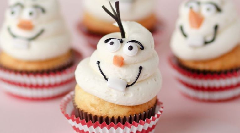 Receita de Cupcake Olaf