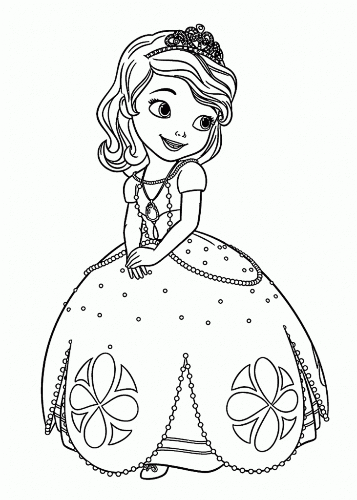 Desenhos para colorir Princesa Sofia