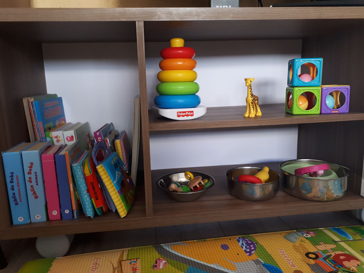 Estante Infantil Montessori Cmfdaily - Organização Para Brinquedos E Livros