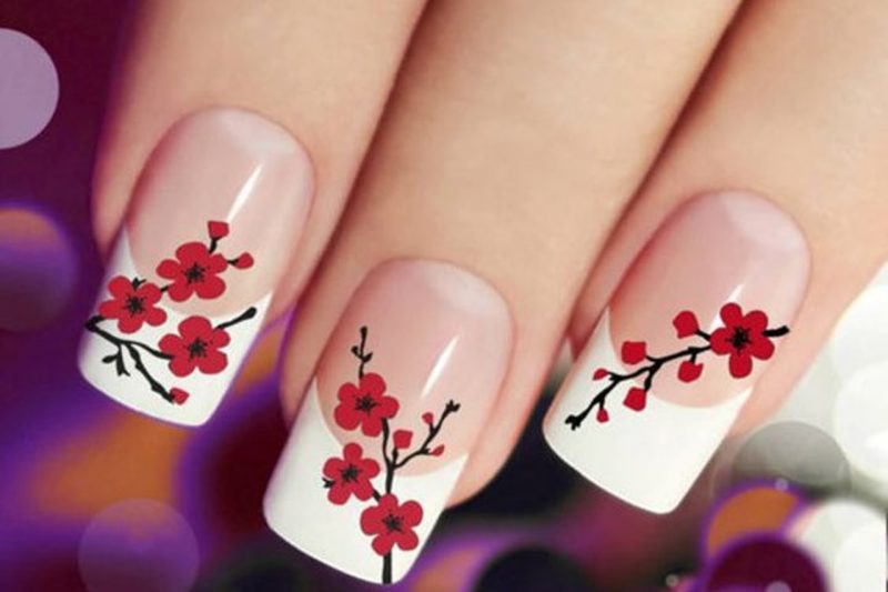 unhas-decoradas-com-flores