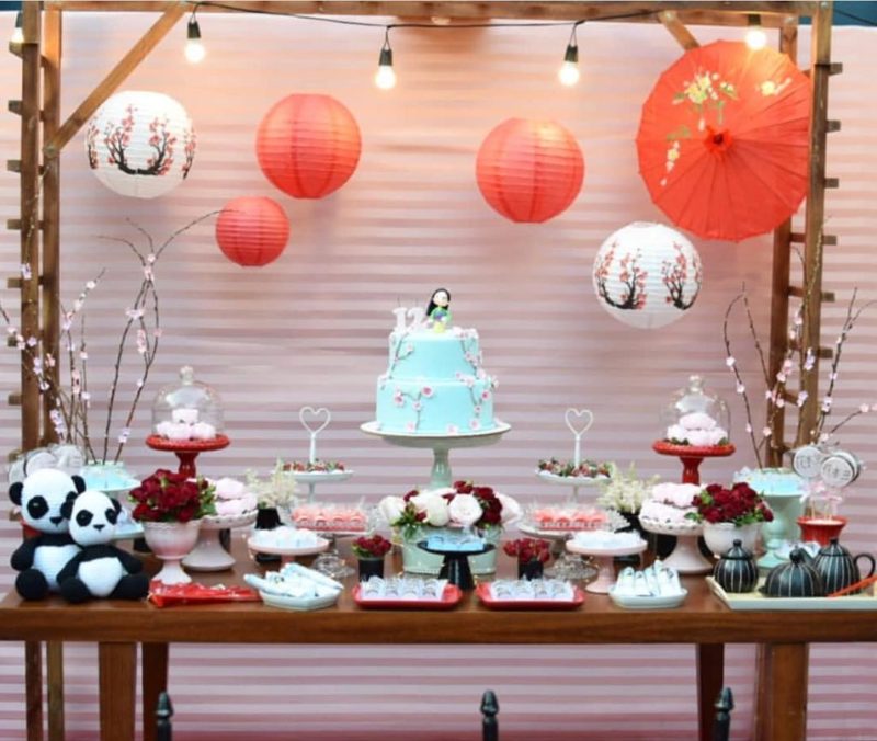 decoração de festa princesa Mulan