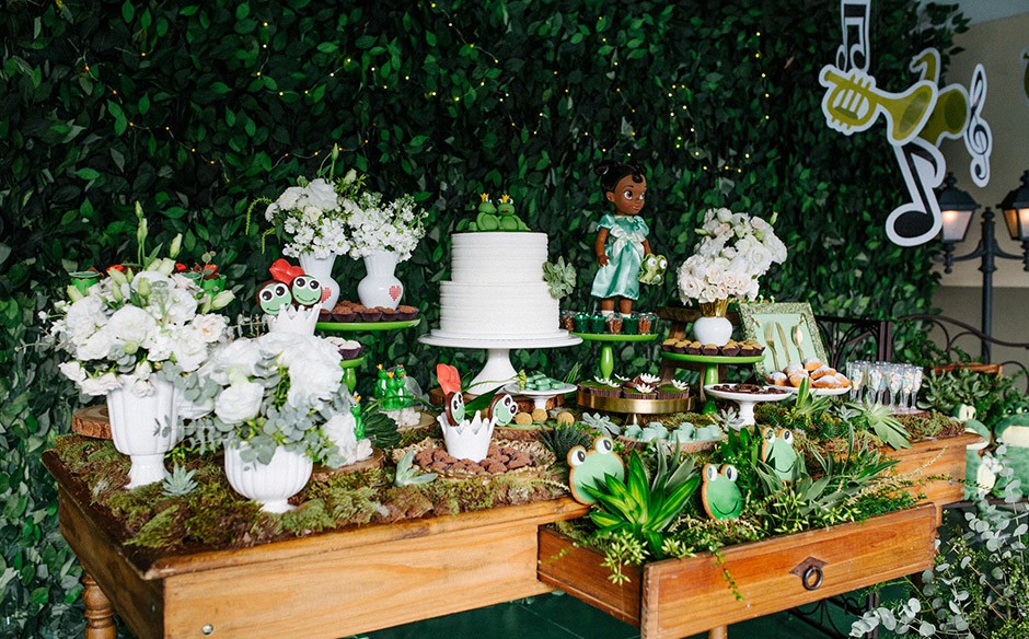 Decoração de festa princesa Tiana