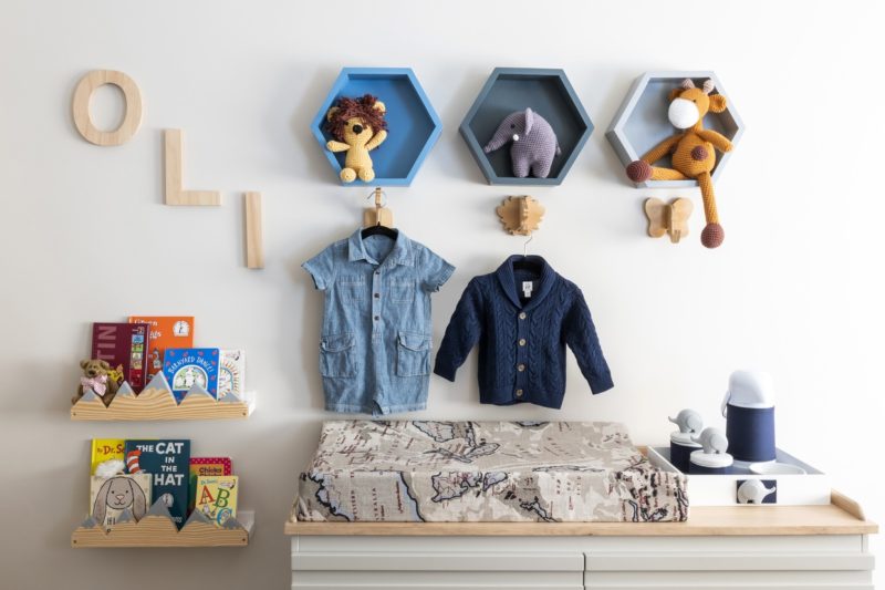 quarto de bebe menino com tema Safari