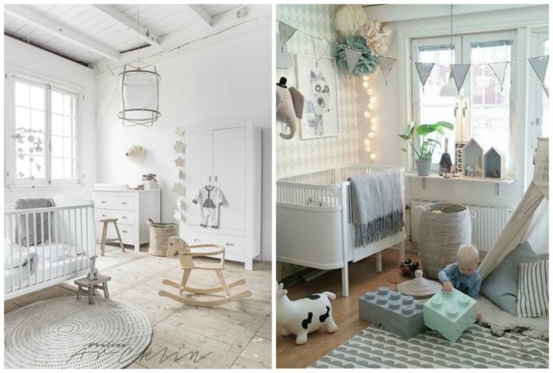 quarto de bebê com estilo escandinavo