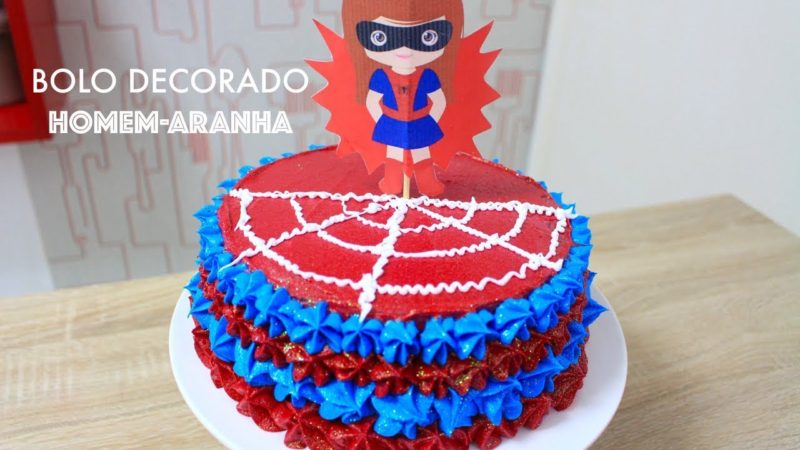 bolo do homem aranha para meninas