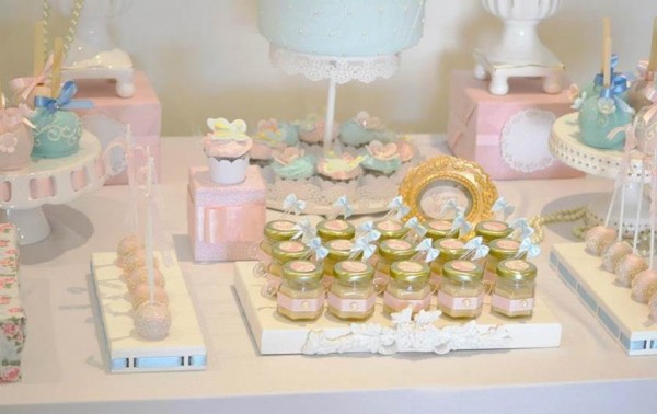 Chá de bebê feminino da terra dos doces Chá de bebê feminino da terra dos doces