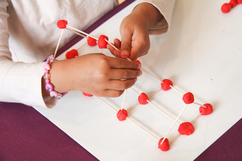 construções com massinha de modelar