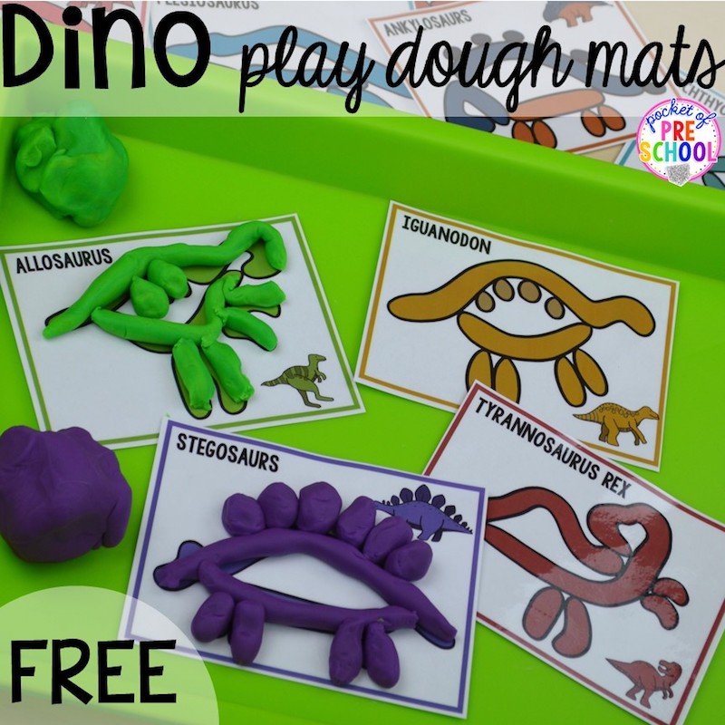 dinossauros e massinha