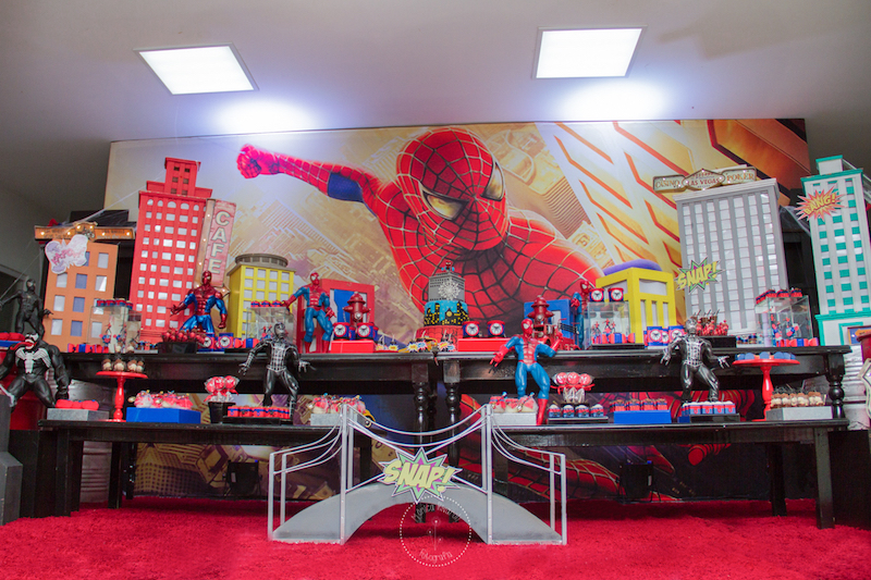 festa infantil Homem-Aranha