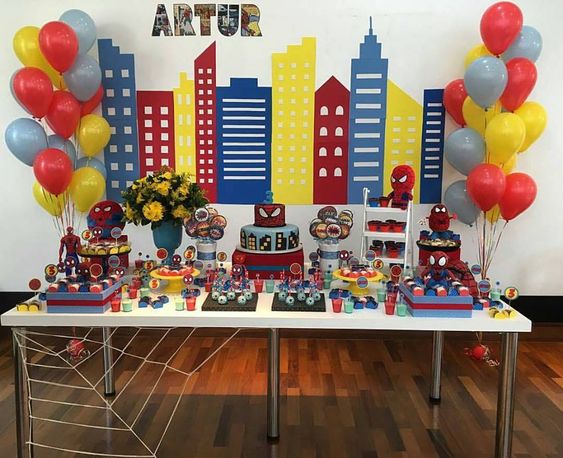 festa infantil Homem-Aranha