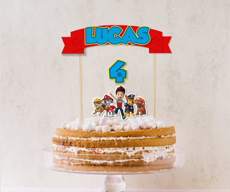 Ideias de bolo para Festa Infantil Patrulha Canina