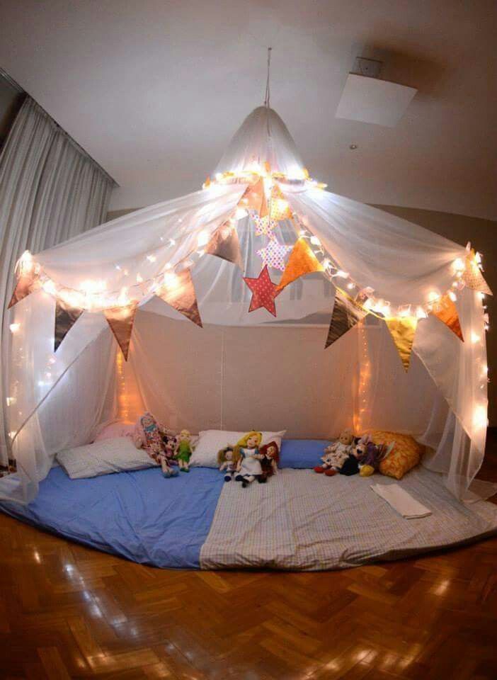 acampamento na sala