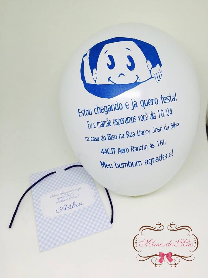 convites para chá de bebê