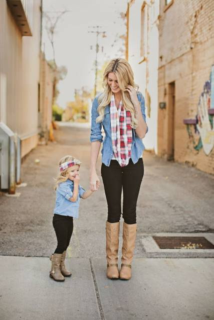 Looks de mãe e filha
