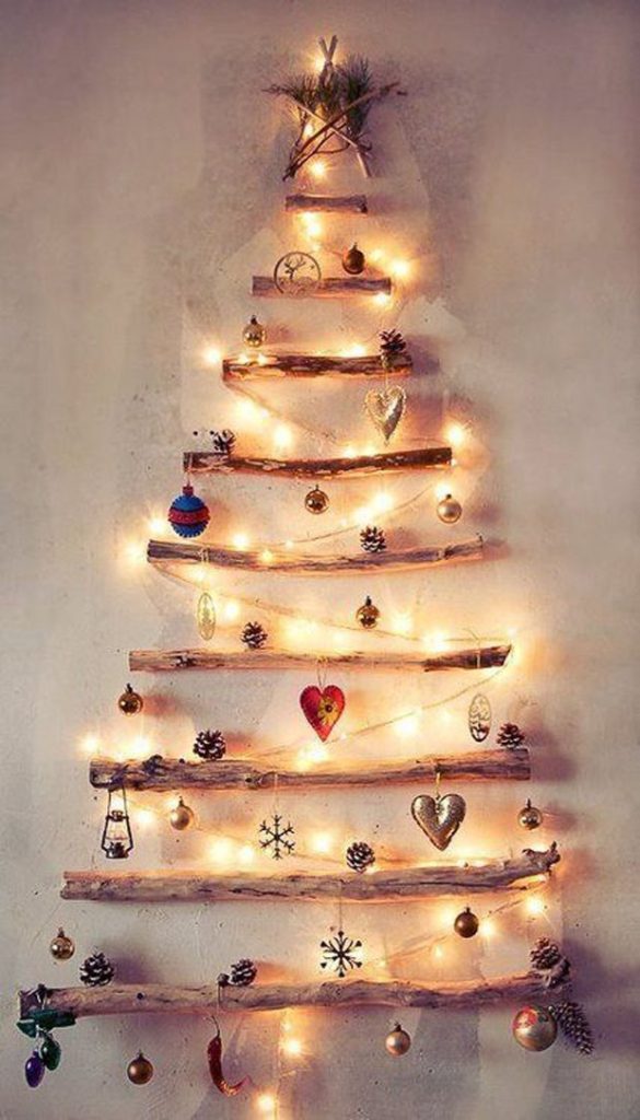 dica de árvore de natal de madeiras
