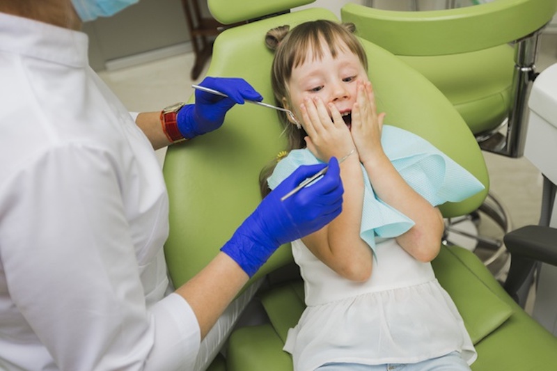 criança dentista e o medo