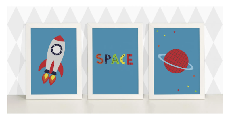 quadros para quarto de crianças