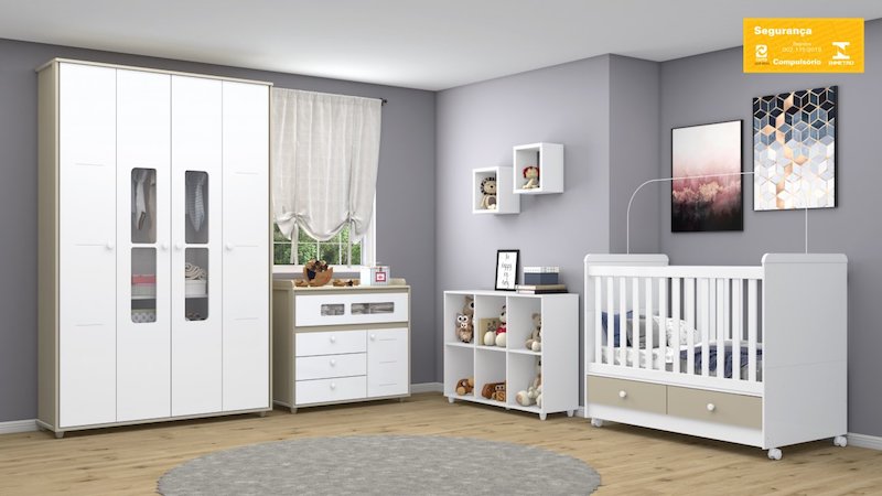 quarto de bebê completo