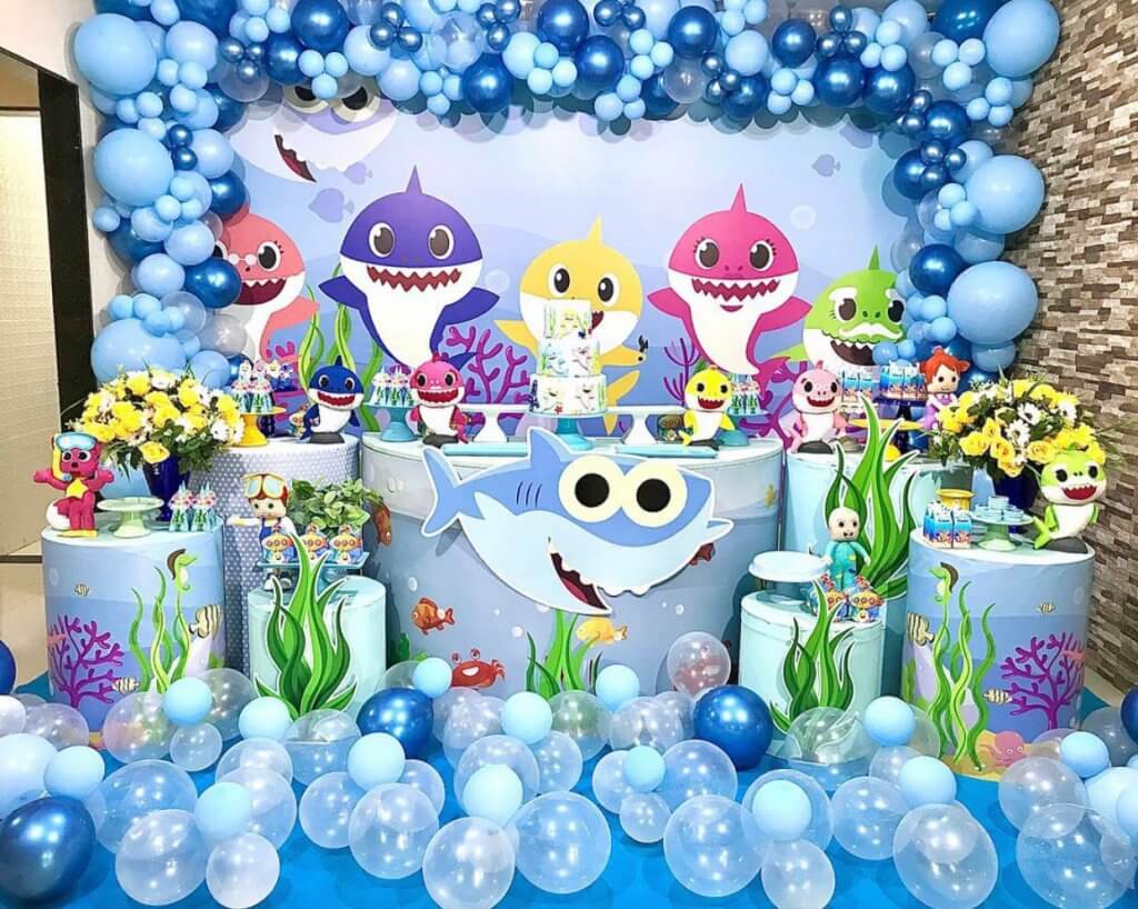 balões para Decoração Baby Shark